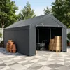 Garážový stan Ikodm 3×6 m, přístřešek pro auto s bočními Náhled obrázku produktu 8