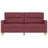 Cloris Designermöbel 2-Sitzer-Sofa Weinrot 140 cm Stoff Produktbild-Vorschau 3