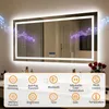 WISFOR LED Bluetooth badkamerspiegel met verlichting, 120 x Productafbeelding-voorbeeld 4