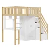 Flieks Lit superposé 90x200 avec armoire, Lit surélevé avec Voir les images du produit 6