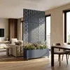 Cloison « Aaskis » avec jardinière à roulettes en acier, Voir les images du produit 6