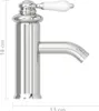vidaXL Bateria umywalkowa chromowana 130x180 mm Podgląd zdjęcia produktu 5