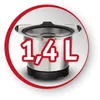 Moulinex XF387E10, Schüssel, 0,8 l, Schwarz, Edelstahl, Produktbild-Vorschau 10