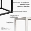 LAMO Manufaktur Blumenständer Weiß aus Metall 28 cm | Produktbild-Vorschau 6