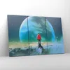 Bild auf Leinwand - Leinwandbild - Mann Planet - 105x70cm - Produktbild-Vorschau 4