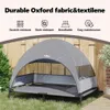 vidaXL Zvýšený pelech pre psov svetlosivý 127 x 81 x 108 cm Náhľad obrázku produktu 5