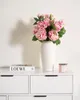 BELIANI Kunstblumenstrauß Rosa 62 cm Hochwertig wie Echt Produktbild-Vorschau 2