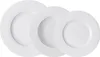 Three white plates of varying sizes are arranged on a white background. Náhled obrázku produktu