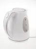 A white electric kettle is shown against a white background. Voir les images du produit