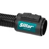 Close-up of a black flexible hose attachment with a teal and white logo. Podgląd zdjęcia produktu