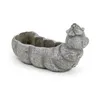 Zement Pflanzschale grau Raupe 8 x 23cm Blumentopf Produktbild-Vorschau 5