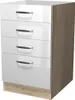 Schubkastenschrank ohne Arbeitsplatte - 50 cm breit - Produktbild-Vorschau 1