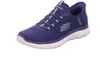 A single blue Skechers shoe is shown against a white background. Náhled obrázku produktu