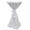 2 x Tischhusse Stehtischhusse weiß 60 cm -  Hussen Produktbild-Vorschau 5