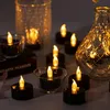 Hält 2X länger. Schwarze flammenlose Teelichter, 40er-Pack, Produktbild-Vorschau 4