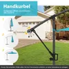 Slunečník COSTWAY φ300cm, konzolový slunečník s 32 Náhled obrázku produktu 8
