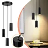 ZMH Lampa Wisząca Czarna Metalowa Okrągła 3 Płomienna Lampa Podgląd zdjęcia produktu 1