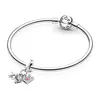 A silver Pandora bracelet with travel-themed charms. Podgląd zdjęcia produktu