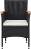 vidaXL 5-tlg. Garten-Essgruppe Poly Rattan Schwarz Produktbild-Vorschau 4