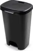 Treteimer - schwarz - Kunststoff - 50 l Produktbild-Vorschau 2