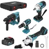 4IN1-Elektrowerkzeug Set: Winkelschleifer, Bohrmaschine, Produktbild-Vorschau 11