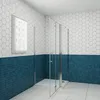 70x70cm 185cm Falttür Duschkabine Scharniertür mit Produktbild-Vorschau 1