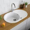 Bergström Spülbecken , 78 x 50 cm Rund mit Trockenplatz, Produktbild-Vorschau 4