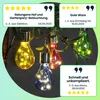 Solar LED Lampe in Glühbirnen Form, 4er-Set, bunt, Ø 7,5 x Produktbild-Vorschau 3