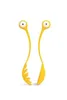 A pair of yellow pasta serving tongs with googly eyes, designed to look like a monster. Podgląd zdjęcia produktu