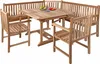 Gartentisch Madera, Teakholz massiv, Ausziehtisch 120-170 x Produktbild-Vorschau 3