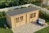 Alpholz Gartenhaus Maria Twin aus Holz in Naturbelassen mit Produktbild-Vorschau 8