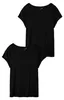 VERO MODA 2er-SET Einfarbiges T-Shirt Basic Stretch Produktbild-Vorschau 1