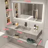 Badezimmer Waschbecken Set LED-Spiegel  - Sinterstein -  Produktbild-Vorschau 9