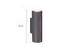 Moderne Up & Down Wandleuchte Metall Schwarz matt Höhe Produktbild-Vorschau 4