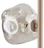 Stehlampe Metall Rauchglas G9 151 cm Beige Cognac 3-flammig Produktbild-Vorschau 3