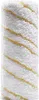 A close-up, studio shot of a white and yellow striped roller brush. Anteprima dell’immagine prodotto