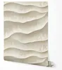 Selbstklebende Tapete Möbelfolie Wellenoptik Beige Creme 3D Produktbild-Vorschau 1