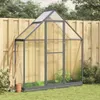 vidaXL Skleník se základovým rámem antracit 169x58x202 cm Náhled obrázku produktu 2