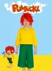 A child dressed as Pumuckl stands next to a cartoon illustration of the character. Anteprima dell’immagine prodotto
