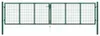 vidaXL Maschen-Gartentor aus Stahl 400x100 cm Grün Produktbild-Vorschau 5
