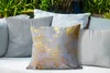 MuchoWow® Outdoor Kissen - Marmor - Blau - Gold - Luxus - Produktbild-Vorschau 4