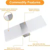 2 Stück LED Wandleuchte innen 12W Wandlampe Modern Acryl Produktbild-Vorschau 3