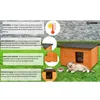 Kleines Katzenhaus Outdoor aus Holz - Isoliertes Produktbild-Vorschau 6