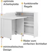 Klappschreibtisch LENART WORK CONCEPT SLIM CW-02L Produktbild-Vorschau 5