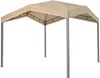 A tan canopy tent with gray metal poles, shown from a front-side angle against a white background. Produktbild-Vorschau