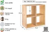 Étagère modulaire avec 2 x 2 cubes dinamic pin massif Voir les images du produit 9