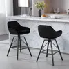 WOLTU Barhocker 2er Set, mit Lehne Fußstütze, drehbar, Produktbild-Vorschau 8