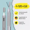 ONLINE® 32045/3D Pióro kulkowe Multi-Pen 4 w 1 - M, srebrne Podgląd zdjęcia produktu 4