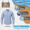 Trachtenhemd mit Stehkragen für Trachtenlederhosen kariert, Produktbild-Vorschau 10