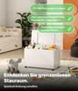 KMH Spielzeugkiste Holz Weiß 4 Doppelrollen Deckel 70L Produktbild-Vorschau 4